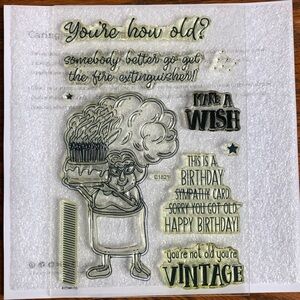 Close to My Heart, C1821 “You’re Not Old” Acrylic Stamp Set